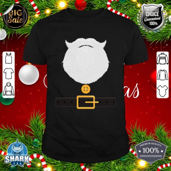 Santa Claus Costume Beard Christmas Pajama Funny Gifts Men T-Shirt