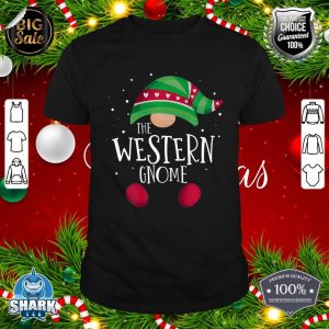 Western Gnome Family Matching Christmas Pajamas Premium T-Shirt