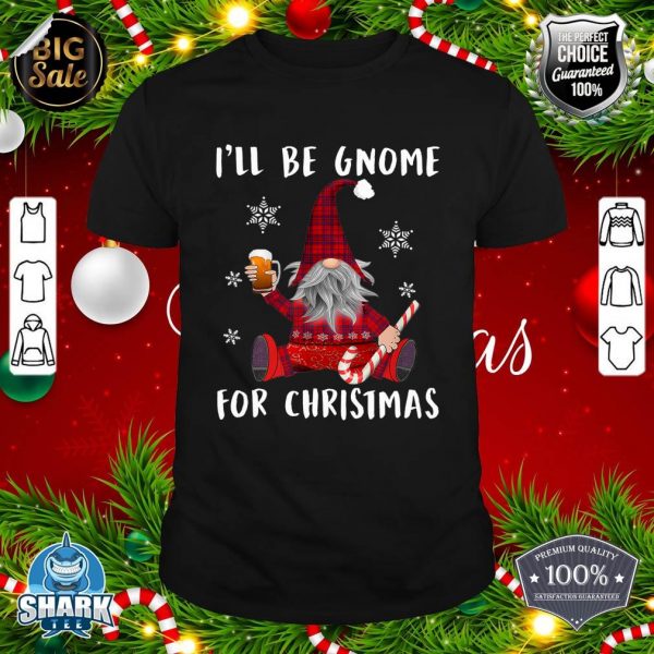 I'll Be Gnome For Christmas, Beer, By Yoray T-Shirt