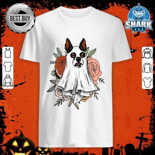 Dog Ghost Floral Halloween outfit for Dog lovers shirt