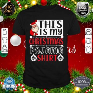 This Is My Christmas Pajama Shirt Funny Christmas Xmas Party Premium shirt