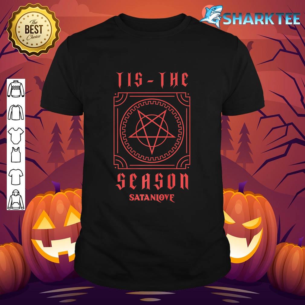 Tis The Season Satan Love Satanic Vintage Horror Halloween Premium shirt