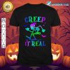 Creep It Real Halloween Spooky Season Skeleton Boys Girls T-Shirt