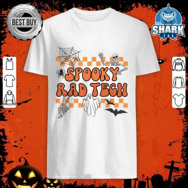Groovy Spooky Rad Tech Retro Radiologist Halloween XRay Tech T-Shirt