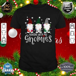 Funny Christmas Gnome Hanging With My Gnomies Men Women Kids T-Shirt