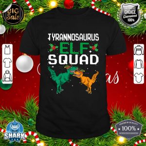 TRex Elf Squad T Rex Dinosaur Matching Family Christmas Xmas T-Shirt