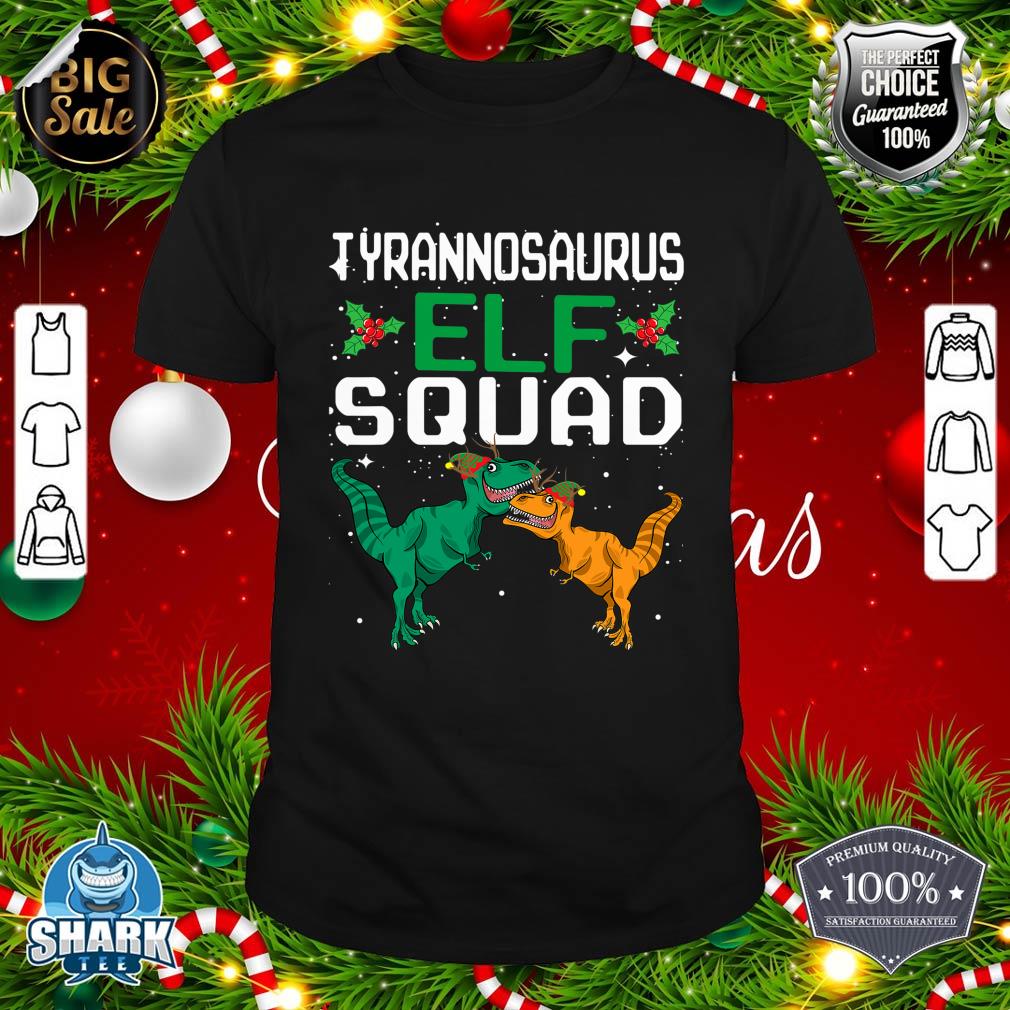 TRex Elf Squad T Rex Dinosaur Matching Family Christmas Xmas T-Shirt 