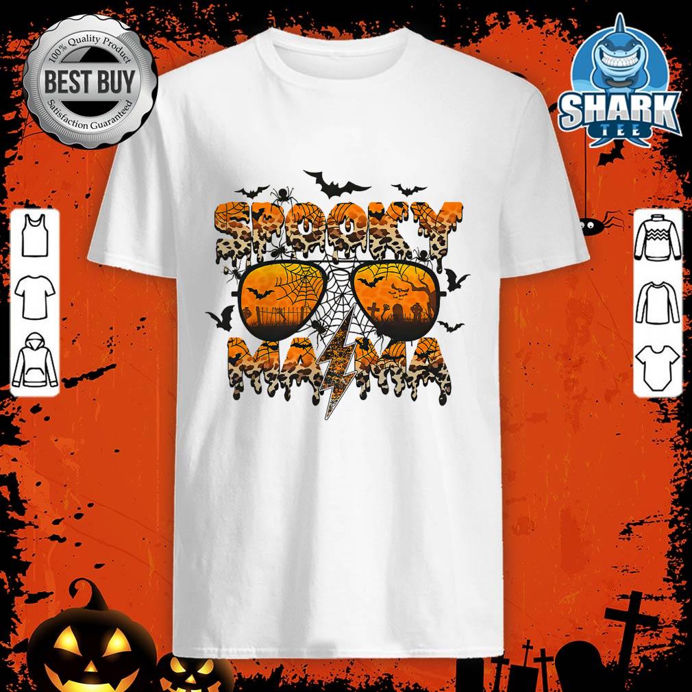 Spooky Mama With Spiders, Sunglasses Halloween Costume Women T-Shirt