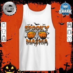 Spooky Mama With Spiders, Sunglasses Halloween Costume Women Tank top