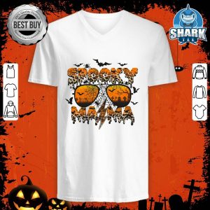Spooky Mama With Spiders, Sunglasses Halloween Costume Women V-neck