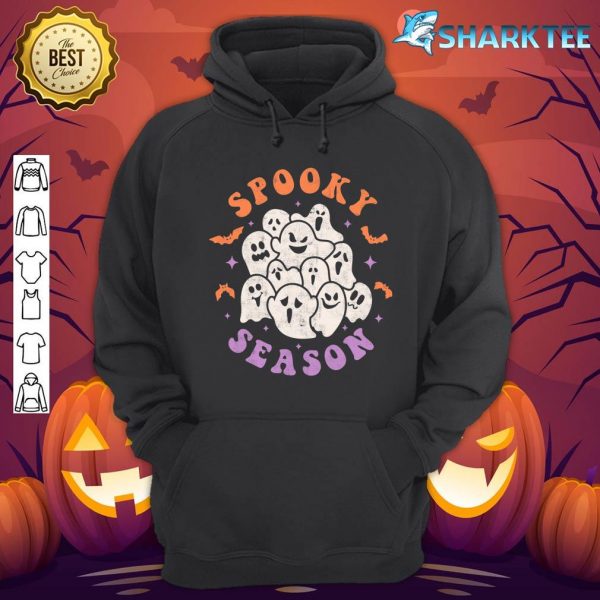 Spooky Season Groovy Retron Ghost Halloween Trick Or Treat T-Shirt