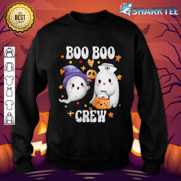 Boo Boo Crew Ghost Doctor Paramedic EMT Nurse NR Halloween sweatshirt