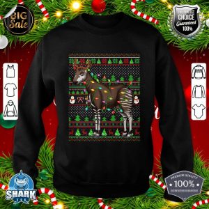 Ugly Xmas Sweater Style Lighting Okapi Christmas Premium sweatshirt