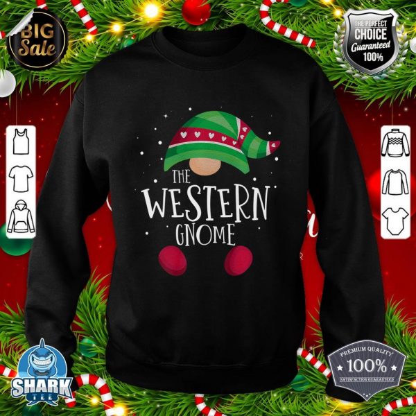 Western Gnome Family Matching Christmas Pajamas Premium sweatshirt