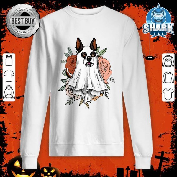 Dog Ghost Floral Halloween outfit for Dog lovers sweatshirt