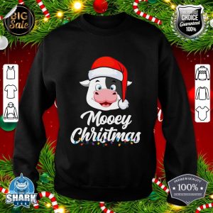 Cow Mooey Christmas Santa for Cow Lovers sweatshirt