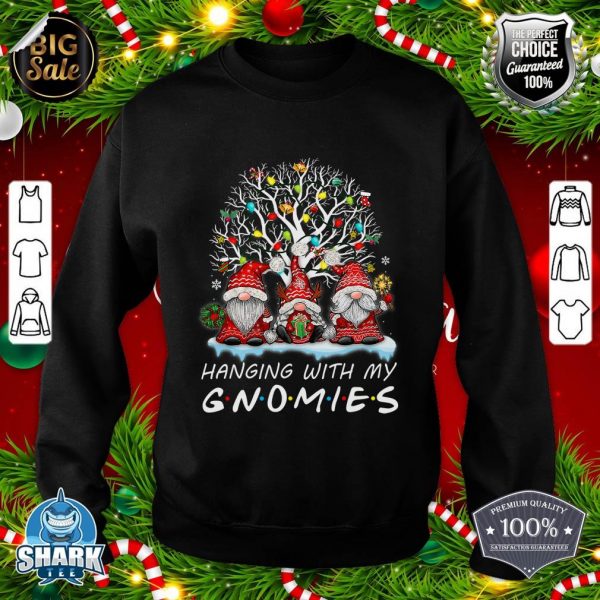 Hanging With My Gnomies Christmas Gnome Xmas Family Pajama sweatshirt