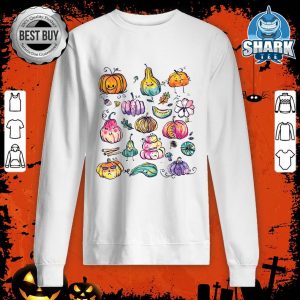 Cute Fall Pumpkin Shirt Tie Dye Halloween Pumpkin Kids Women sweatshirt