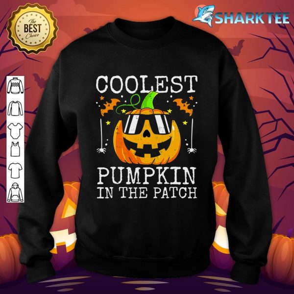 Coolest Pumpkin In The Patch Halloween For Toddler Boys Kids sweatshirt