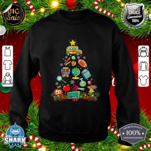 Teacher Christmas Tree Funny School Teaching Xmas Gifts Idea sweatshirt