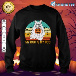 My Dog Is My Boo Ghost Halloween French Bulldog Vintage Premium sweatshirt