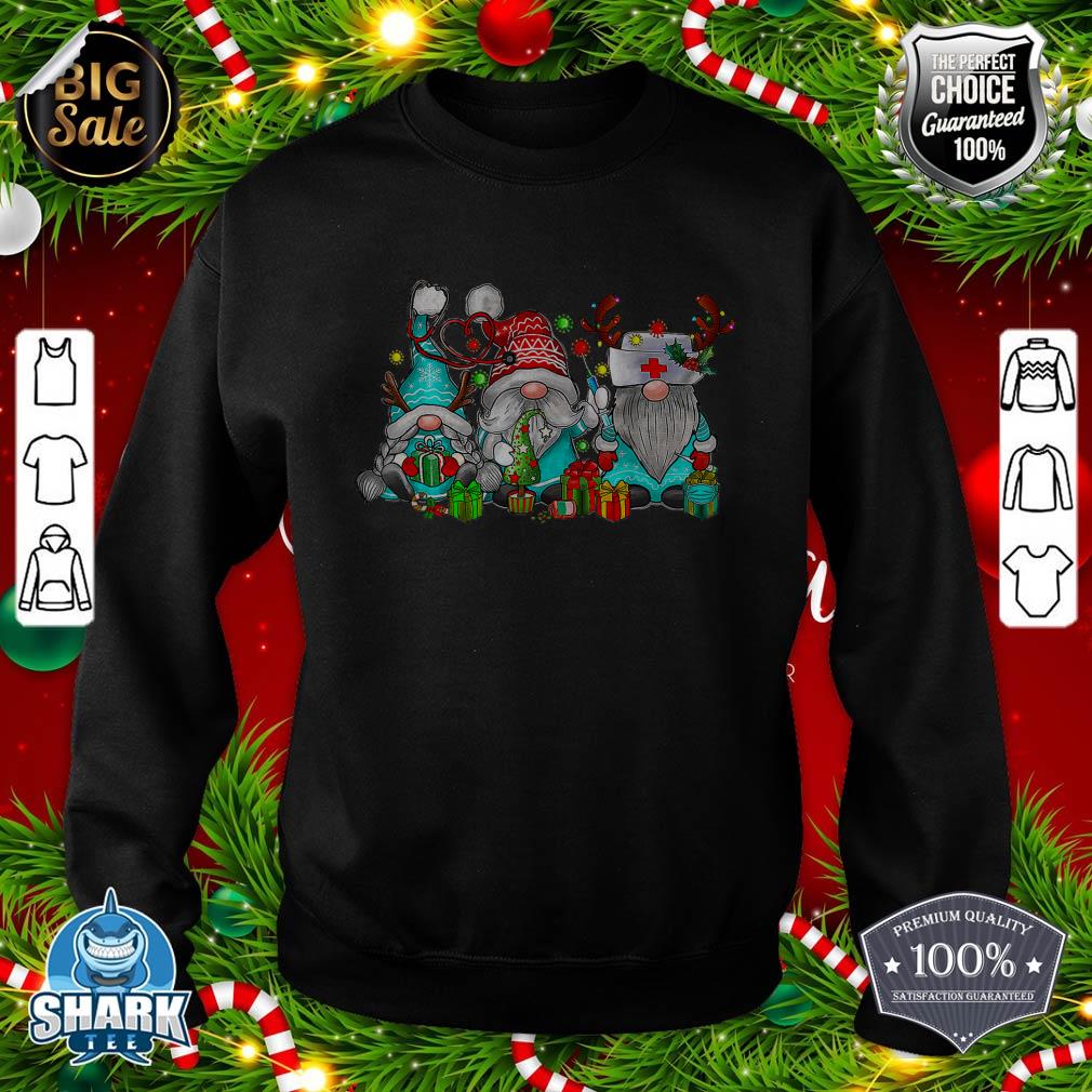Nurse Gnome Merry Christmas Xmas Nurse Stethoscope sweatshirt