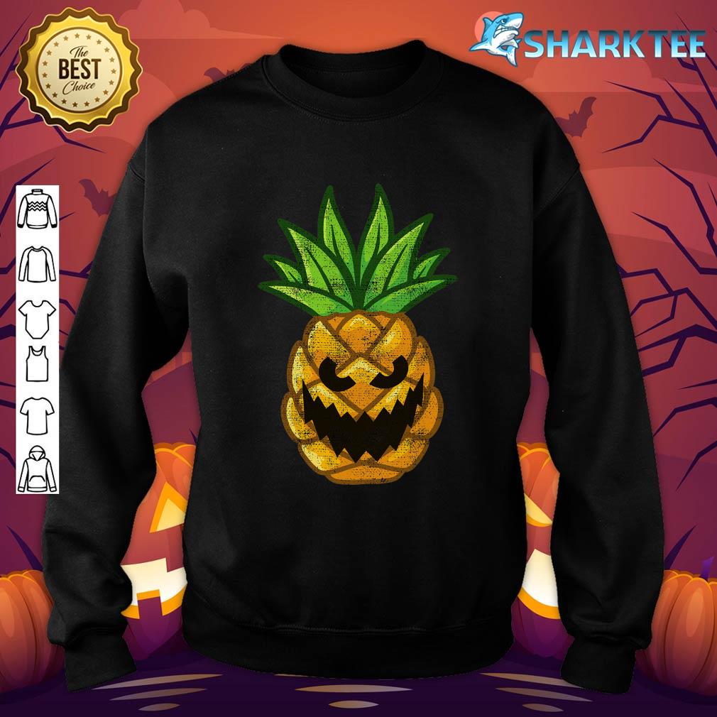 Pineapple creepy pumpkin halloween sweatshirt