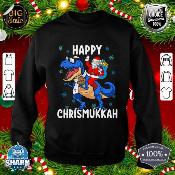 Happy Chrismukkah Funny Hanukkah Christmas Jewish Xmas Kids sweatshirt