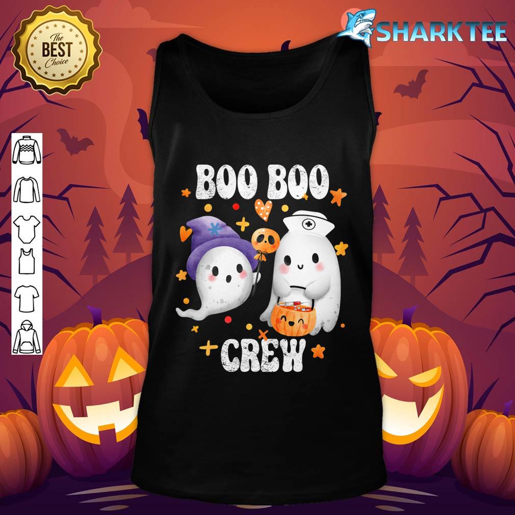 Boo Boo Crew Ghost Doctor Paramedic EMT Nurse NR Halloween tank-top