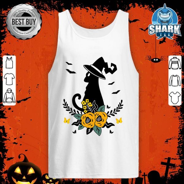 Sorta Spooky Sorta Sweet Witches Cat Halloween Costume tank-top