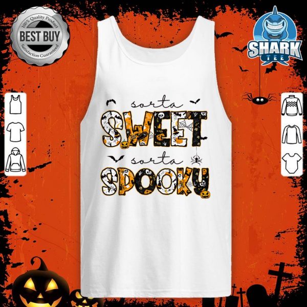 Sorta Sweet Sorta Spooky Season Cute Halloween Costume Women Premium tank-top