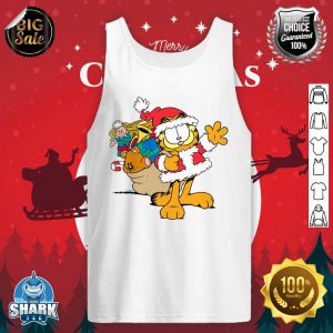 Garfield Santa with Gifts tank-top