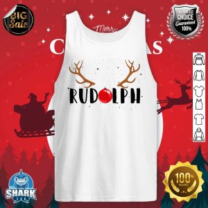 Rudolph Red Nose Reindeer Christmas Xmas tank-top