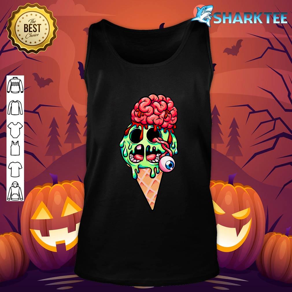 Scary Halloween Costume Ice Cream tank-top