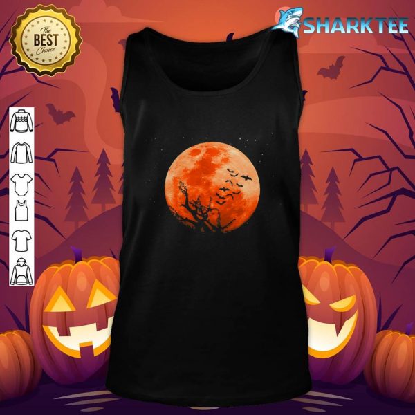 Spooky Halloween Moon tank-top