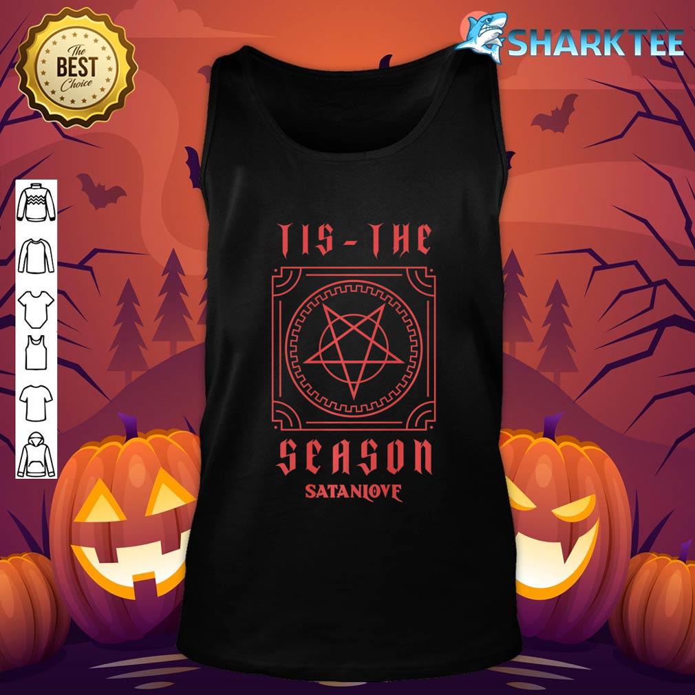 Tis The Season Satan Love Satanic Vintage Horror Halloween Premium tank-top