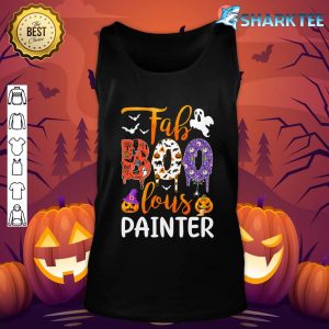 Fab Boo Lous Painter Boo Ghost Pumpkin Halloween Painter tank-top