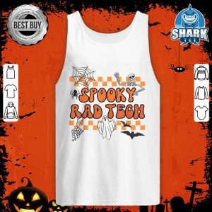 Groovy Spooky Rad Tech Retro Radiologist Halloween XRay Tech tank-top