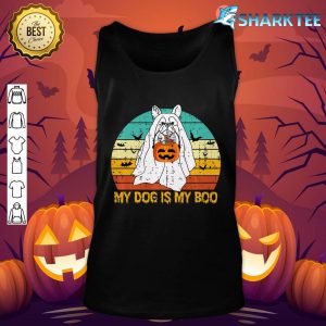 My Dog Is My Boo Ghost Halloween French Bulldog Vintage Premium tank-top