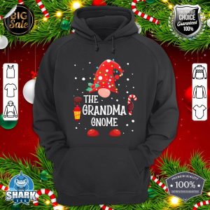 The Grandma Gnome Matching Family Christmas Gnome Pajama Hoodie