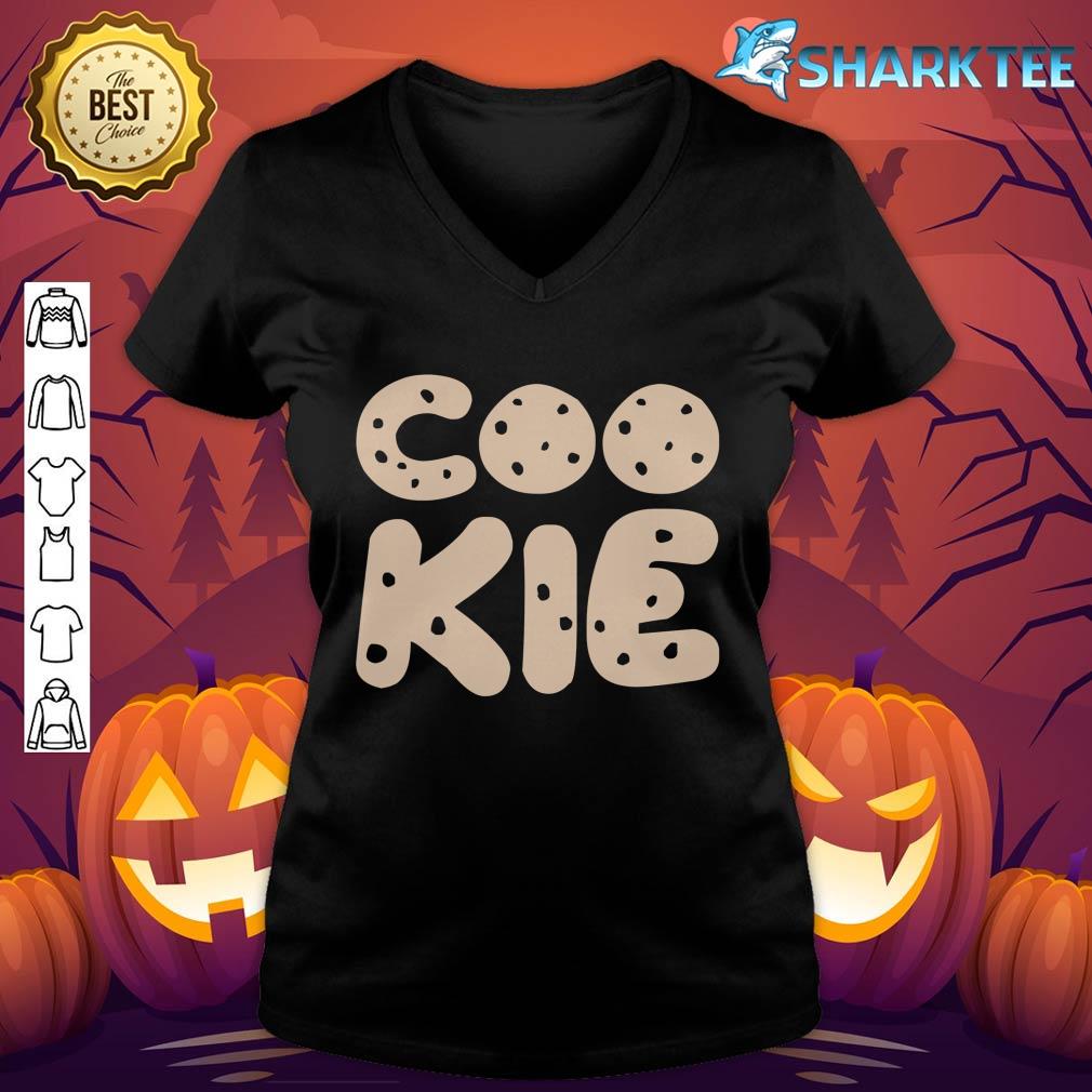 Cookie Costume  Funny Halloween Christmas Cookies Lover v-neck