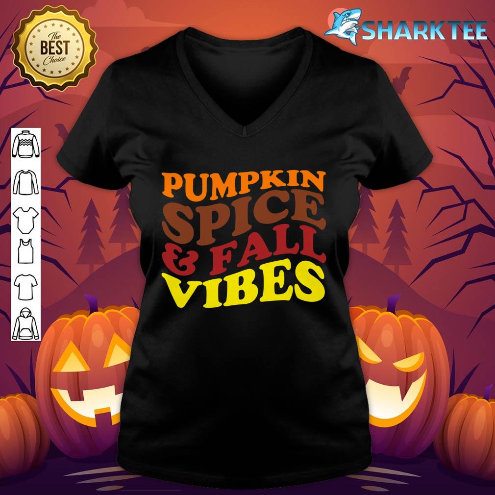 Pumpkin Spice Fall Vibes Apparel Halloween W Pumpkin Spice v-neck