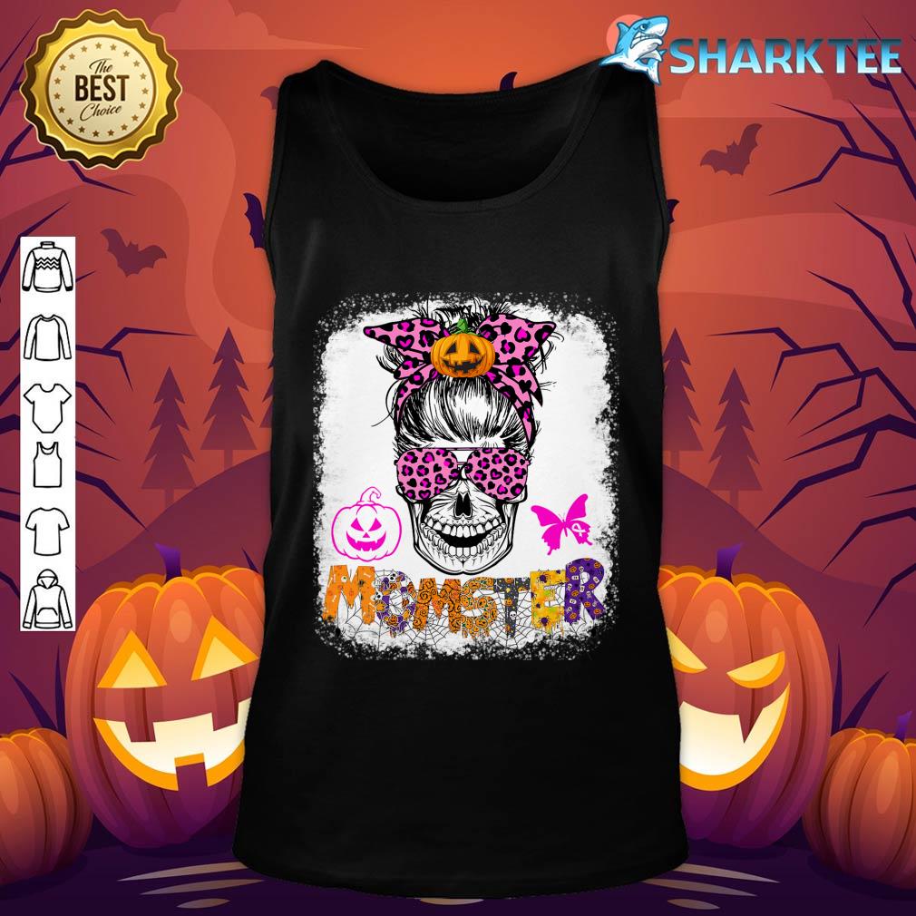 Womens Monster Breast Cancer Awareness Halloween Tank top