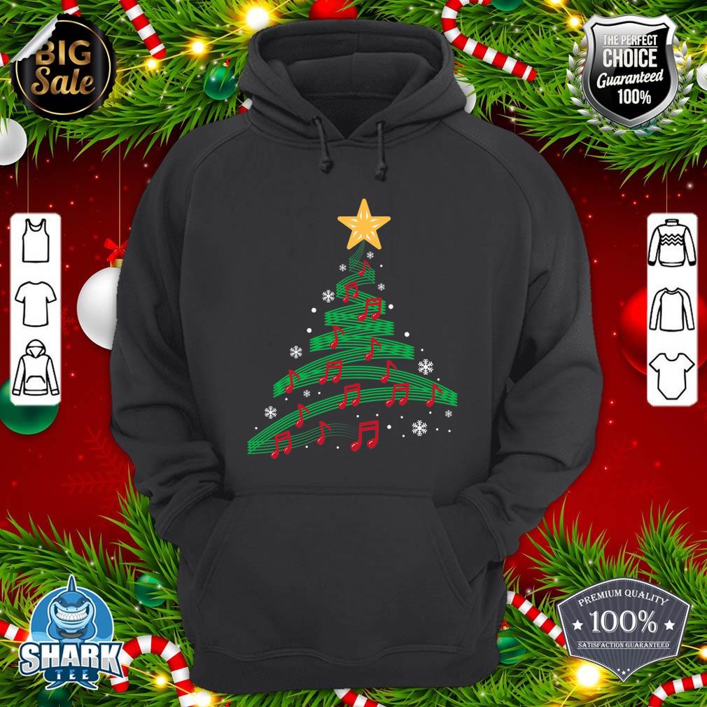 Christmas Tree Musical Notes Song Funny Family Tee Xmas hoodie