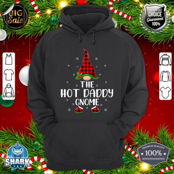 Matching Family Buffalo Plaid The Hot Daddy Gnome Christmas hoodie
