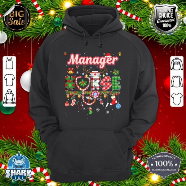 Christmas Manager Nurse Reindeer Xmas Ornament Sweater Ugly hoodie