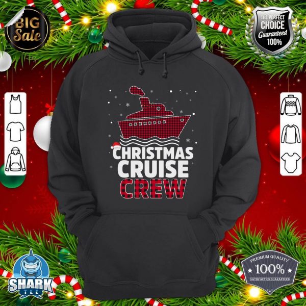Christmas Cruise Crew Buffalo Santa Hat Christmas party hoodie