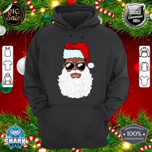 Santa Claus Black Xmas Santa Afro African American Proud Premium hoodie