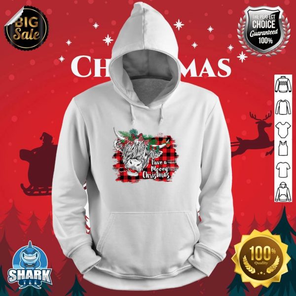 Have a Mooey Christmas Merry Xmas Highland Cow hoodie