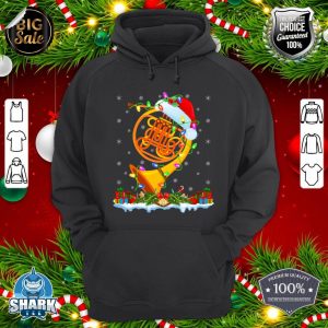 French Horn Lover Matching Santa Hat French Horn Christmas hoodie